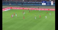 海港1-0领先河南！第31分钟，19岁李新翔破门，莱昂纳多助攻
